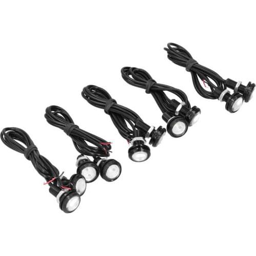 Indicator light 10pcs 23mm/0.9in LED Daytime Running Light Bulb Turn Signal Backup Parking Lamp Bulbs Red Light Color light