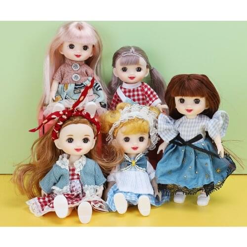 16cm BJD Doll 13 Moveable Jointed Surprise Dolls Baby Toys With Smile Face Naked Nude Women Body Dolls Hot Toy For Girls Gift