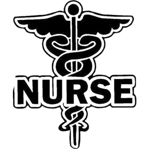 16.5X13.4CM WHITE Nurse Hospital Personality Vinyl Decals Car-styling Car Sticker S8-0147