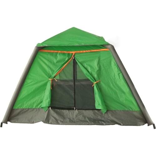 Manufacture Outdoor Inflatable Poleless Air Tube Camping Tent for Family