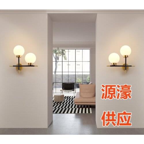 Nordice wall lights deco maison bathroom fixture iron mirror light living room bedside aisle cabecero de cama lampara pared