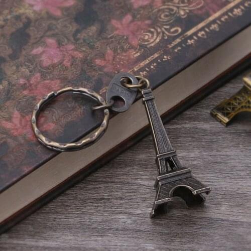 2021 New Bronze Tone Paris Eiffel Tower Figurine Statue Vintage Alloy Model Decor