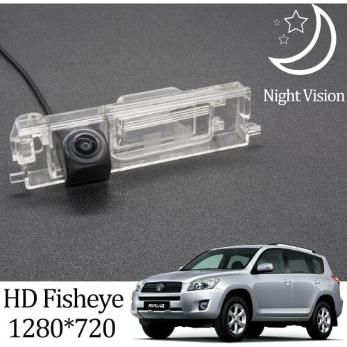Owtosin HD 1280*720 Fisheye Rear View Camera For TOYOTA RAV4 XA30 2006 2007 2008 2009 2010 2011 2012 Car Parking Accessories