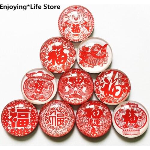 New Years Gift Creative 3D Refrigerator Magnet Magnetic Crystal Glass Home Decoration Fridge Sticker