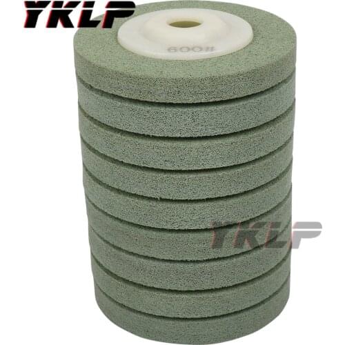 1PC Nylon Fiber Polishing Wheel Non woven Abrasive disc 100*16 Grinding Polishing Wheel for Metal Ceramics Marble Wood Craft