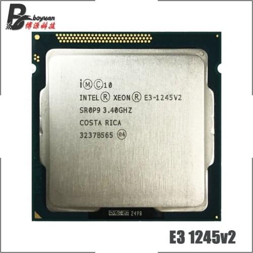 Intel Xeon E3-1245 v2 E3 1245v2 E3 1245 v2 3.4 GHz Quad-Core Eight-Thread CPU Processor 8M 77W LGA 1155