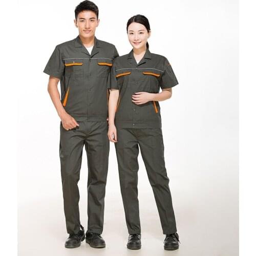 2021 New Summer Work Clothing Men Women Tooling Welding Suit Repair Workshop Factory Mechanical Uniforms Durable Safety Coverall