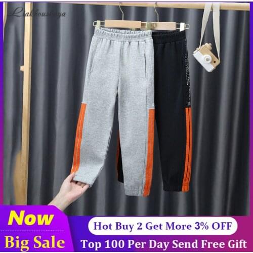 Spring Autumn Cotton Pants For Boys Kids Solid Teenage Girls Casual Sport Pants Jogging Enfant Garcon Children Trousers 2-15 Y