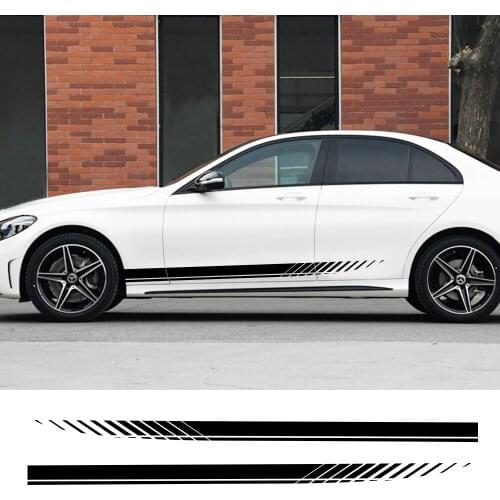 Funny Car Side Stripes Side Stripe Skirts Graphics KKs Accessories KKs and Decals Pvc190cm X 9cm