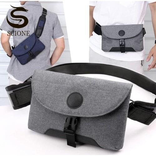 2021 Men Nylon Messenger Bags Male Solid Color Shoulder Bag Fashion Small Chest Waist Bags Multifunctional Crossbody Bag XA111M