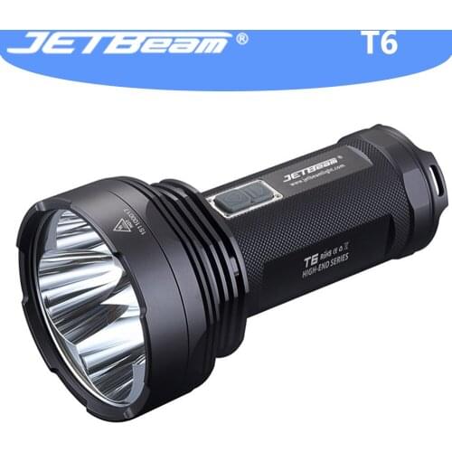 Original JETBEAM T6 Outdoor Flashlight CREE XM-L LED 4350 lumens High Brightness Multi-Functional Portable Search Flashlight