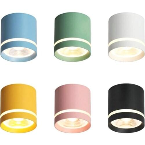 12PCS Surface Mounted LED downlight Ceiling Lamps 10W 15W COB LED spot lights Ceiling Fixtures Lighting