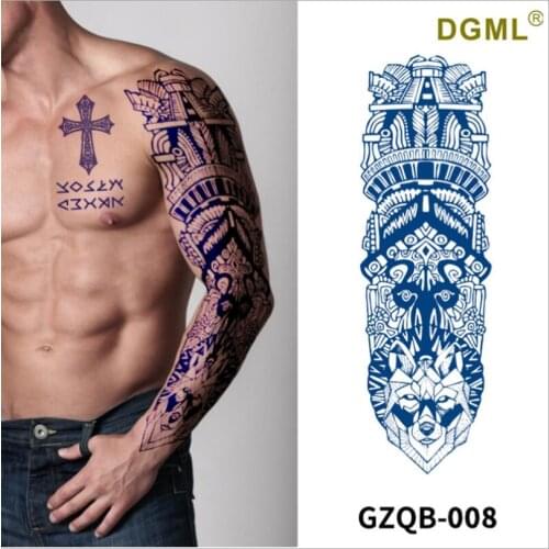 Temporary tattoo arm tattoo sticker for men boys waterproof tatoo skull tattoo sleeve pattern sex tattoo water removable T1927