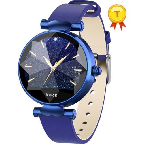 2019 Ladies design round Smart Wristband heart rate blood pressure Sports Smart band watch Fitness Tracker woman Pk mi band 2 3