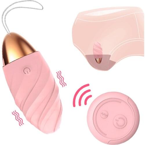 Female Vagina Ball Erotic Bullet Vibrator for Women Kegel Exerciser Ball Wireless Remote Control Invisible Wearable Jumping Eggs