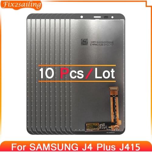 10pcs LCD Display For Samsung Galaxy J4+2018J4 PlusJ415J415F J415G J415M J415FN Touch Screen Digitizer Assembly For Samsung J415