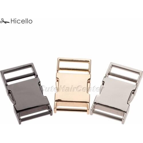 1PC Bag Buckle Contoured Curved Release Clasp Zinc Alloy 25mm/ID for Handbag Purse Clothes Sewing Accessories 3 colors Hicello