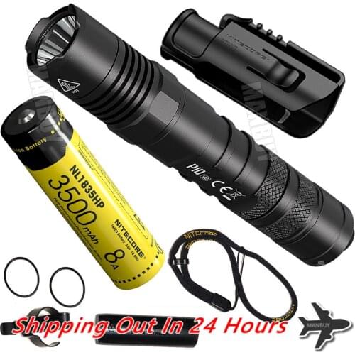 2020 Nitecore P10v2 Tactical CREE LED Flashlight 1100 Lms STROBE READY Aluminum Alloy Waterproof Outdoor Hunting EDC Torch Lamps