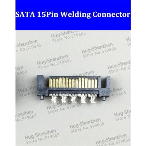 30pcs/lot SATA connector power Interface SATA 15P welding seat SATA plastic shell