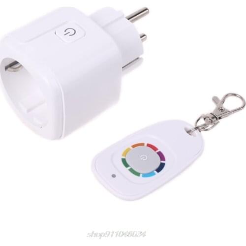 433mhz Wireless RF Remote Control Home Office Smart WiFi Power Timer Socket Outlet EU Plug M25 21 Dropshipping