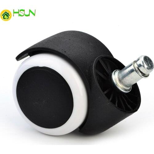 5PCS 50KG Universal Mute Wheel 2 inch Replacement Office Chair Swivel Casters Rubber Rollers Wheels Furniture Hardware