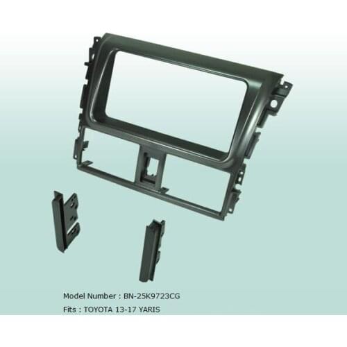 Car Fascias Stereo Radio Audio Panel Navigation Frame Dash Kit For Yaris 2013 2014 2015 2016 2017