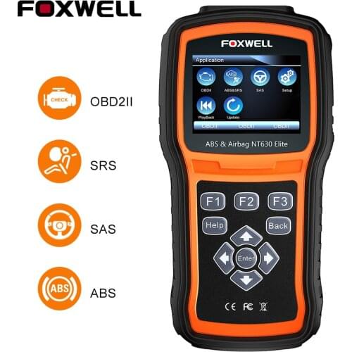 FOXWELL NT630 Elite Automotive Dianostic OBD2 Scanner Engine SRS SAS Reset Service Diagnose OBD 2 Car Diagnosis Scanner Tools