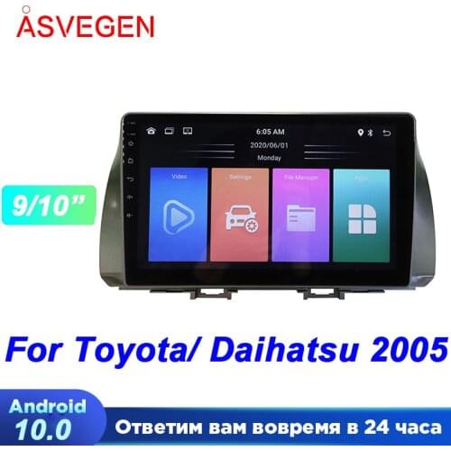9/10" Android 10 Car Radio Player For Toyota Daihatsu With Rom 1G 16G Multimedia Navigation Audio HeadUnit Stereo