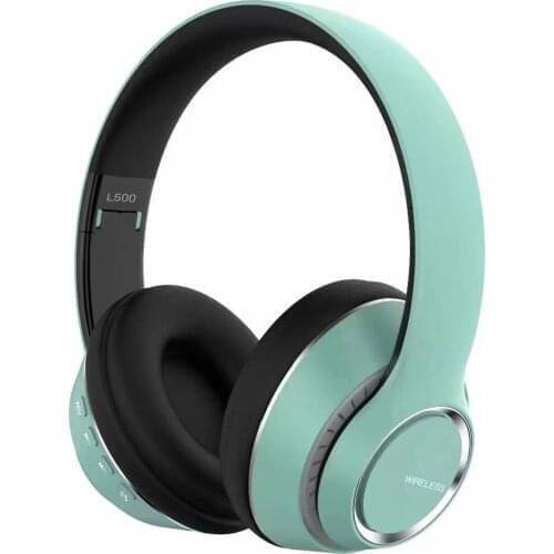 L500 Wireless BT 5.0 Headphones Foldable Over Ear Headset Sports Music Earphone 3.5mm AUX IN TF Card MP3 Player with Microphone