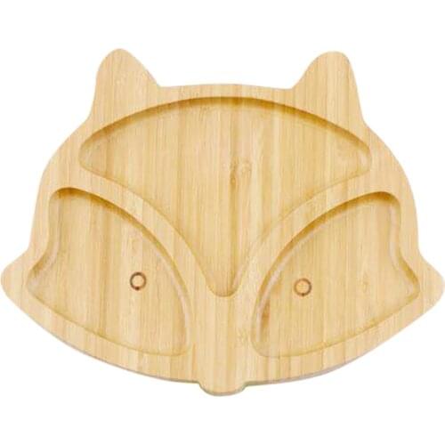 Baby Dinner Plates Portable Non Slip Kids Suction Plate Baby Feeding Spill Proof Divided Plate