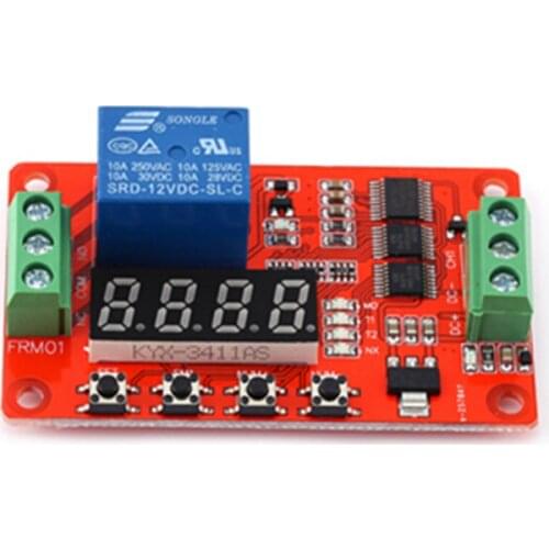 FRM01 timing/delay/cycle/self-locking/relay control module/18 multi-functions can be set