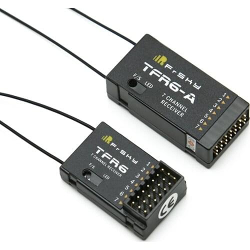 FrSky TFR6A TFR6-A 2.4Ghz 7Channel 7CH Receiver Futaba FASST compatible for Feiying FrSky