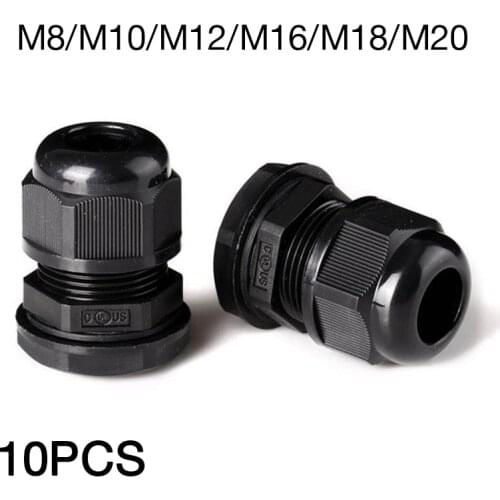 Cable gland M Nylon Plastic wire glanding IP68 Waterproof connector
