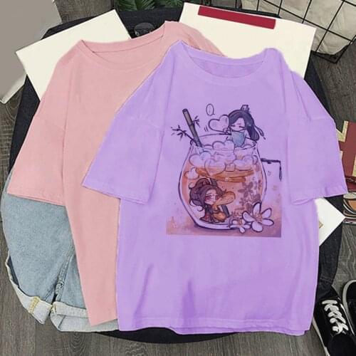Chinese Anime The Scum Villains Self-Saving System Shen Qing Qiu Luo Binghe Cosplay Clothes Cartoon Funny Short Sleeves Costume
