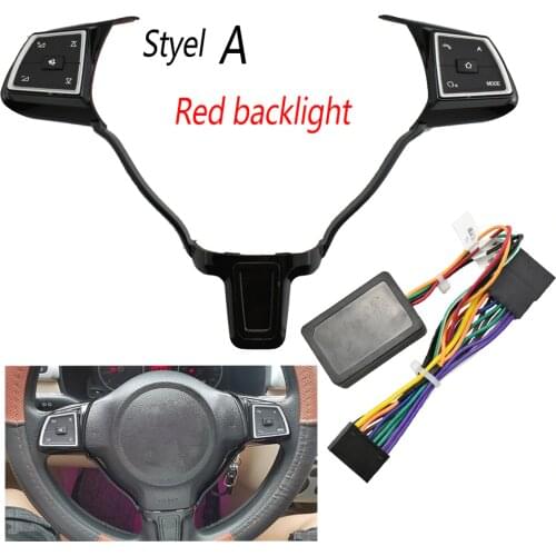 Car Steering Wheel Wireless Control Button for V W Golf P olo Passat Controller Switch hubs Universal cuirse need dvd gps player