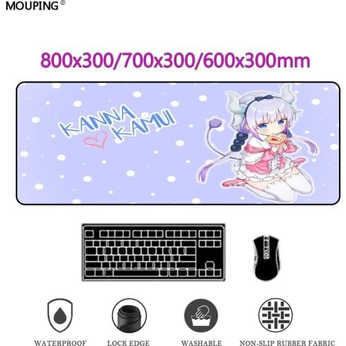 Anime Mouse Pad Gaming Accessories Desktop Cute Mousepad Kawaii Desk Mat Office Carpet Deskmat Non-slip Mat 800x300 DropShipping