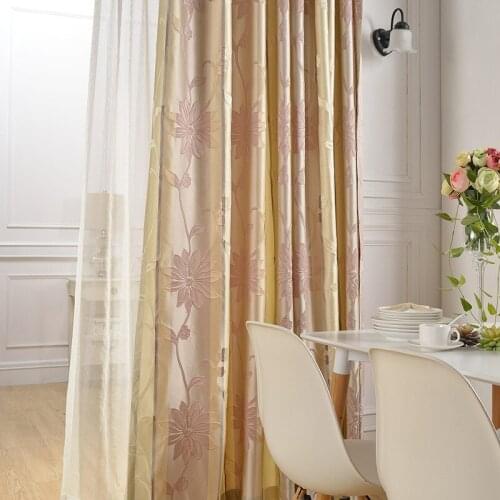 Fashionable Simple High-precision Jacquard Curtains Light Luxury Bedroom Living Room Blackout Curtains