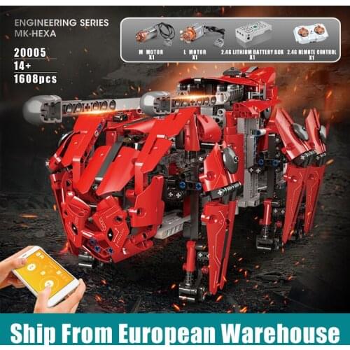 MOULD KING 20005 The APP RC Motorized Walking Tank Model Assembly High-Tech Building Blocks Bricks Kids Christmas Gifts Toys