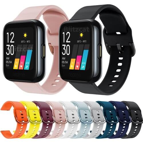 Soft Silicone Original Strap For Realme Watch 2 / 2 pro Smart Watchband Replacement Wristband For Realme Watch S pro bracelet