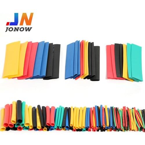127/580PCS Box Heat Shrink Tube Kit Shrinking Assorted Polyolefin Insulation Sleeving Heat Shrink Tubing Wire Cable Sleeve