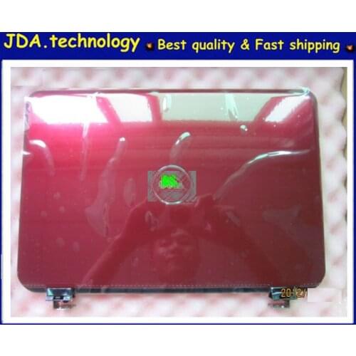 New Red Back cover &front bezel&hinge set FOR Dell 13R N3010 LCD Back Cover A & B Housing Cover Case +Hinges