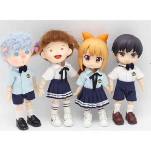For Obitsu11 OB11 Doll Clothes School Uniform Set Available for Cu-poche OB11 Accessoriesl Shirts