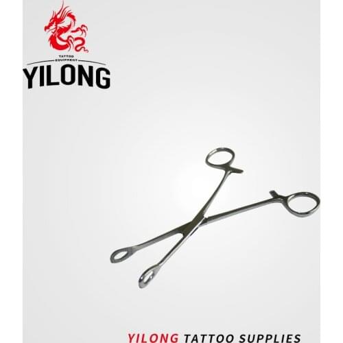 1pcs Professional Disposable Body Piercing Plier Body Ear Lip Navel Nose Tongue Piercing Forcep Tool Round Open Plier Clamp