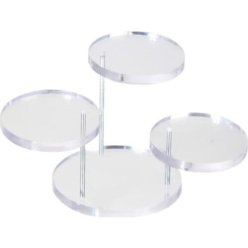 Acrylic Jewelry Necklace Rings Display Boxes Shop Organizer Jewelry Stand (Transparent)