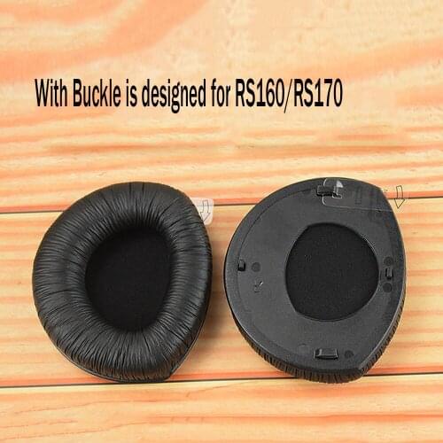 Replacement Ear Pads for Sennheiser RS160 RS170 RS175 RS180 RS185 RS195 Artificial Leather Headphone Earpads Ear Cushion Cover