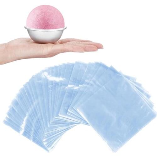 200 Pcs Heat Shrink Wrap Bags 6X6 inch Waterproof POF Heat Shrink Wrap Bags for Soaps Bath Bombs and DIY Crafts (Transparent)