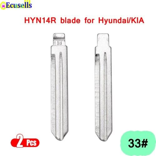 2pcs/lot KEYDIY universal remotes blank key HYN14RFH HYN14R NO.33 Key Blade For Hyundai Accent for Kia Flip Key Blade 33