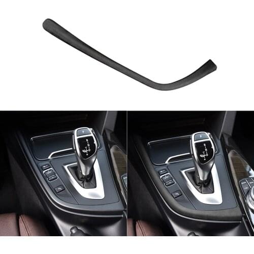 Suede LHD Car Accessories Central Control Gear Shift Panel Strip Cover Trim for BMW F30 F31 F32 F34 F36 3gt 2013-2019