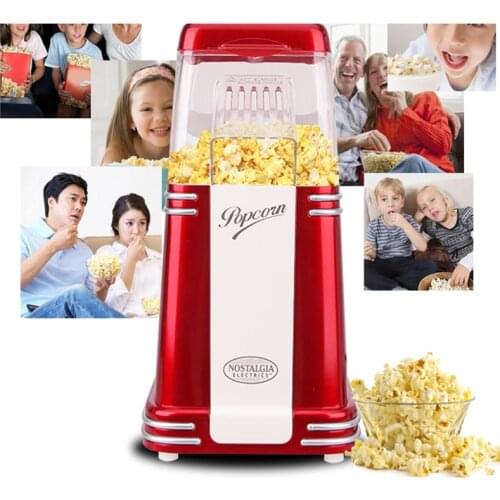 220-240v Commercial Classic popcorn machine RHP310 American vintage dual popcorn machine sugar Home air popcorn machine 1100w