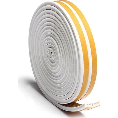 9*4mm EPDM Rubber Waterproof Door Window Cabinet Sealing Strip Adhesive Kitchen Bathroom Wall Caulk Tape Convenient Hot Sale